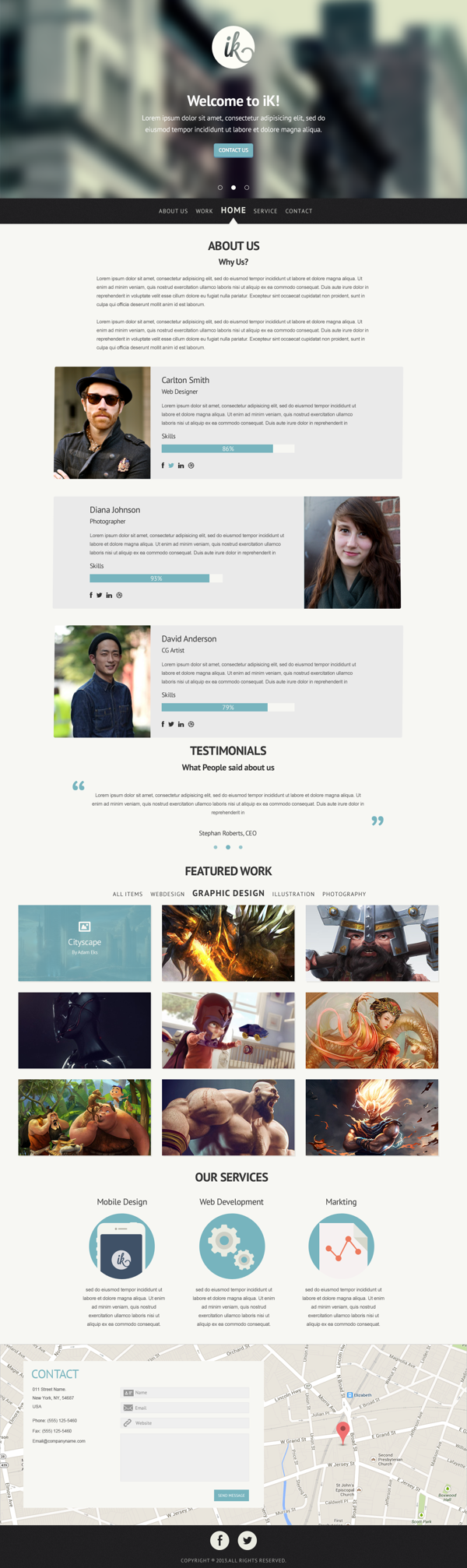 IK - Multi Purpose PSD Template